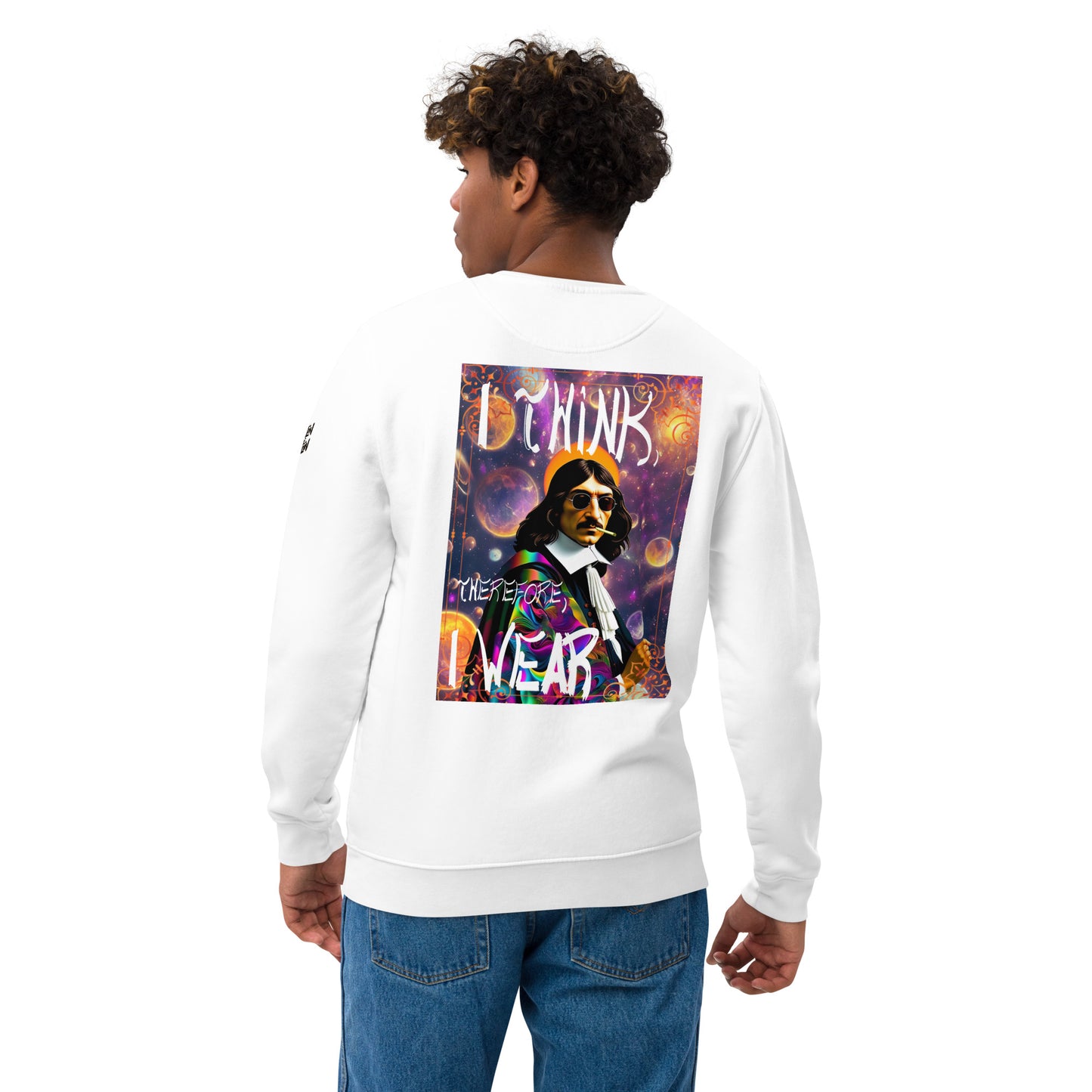 I Think, Therefore, I Wear Premium Eco Sweatshirt - Light Colours