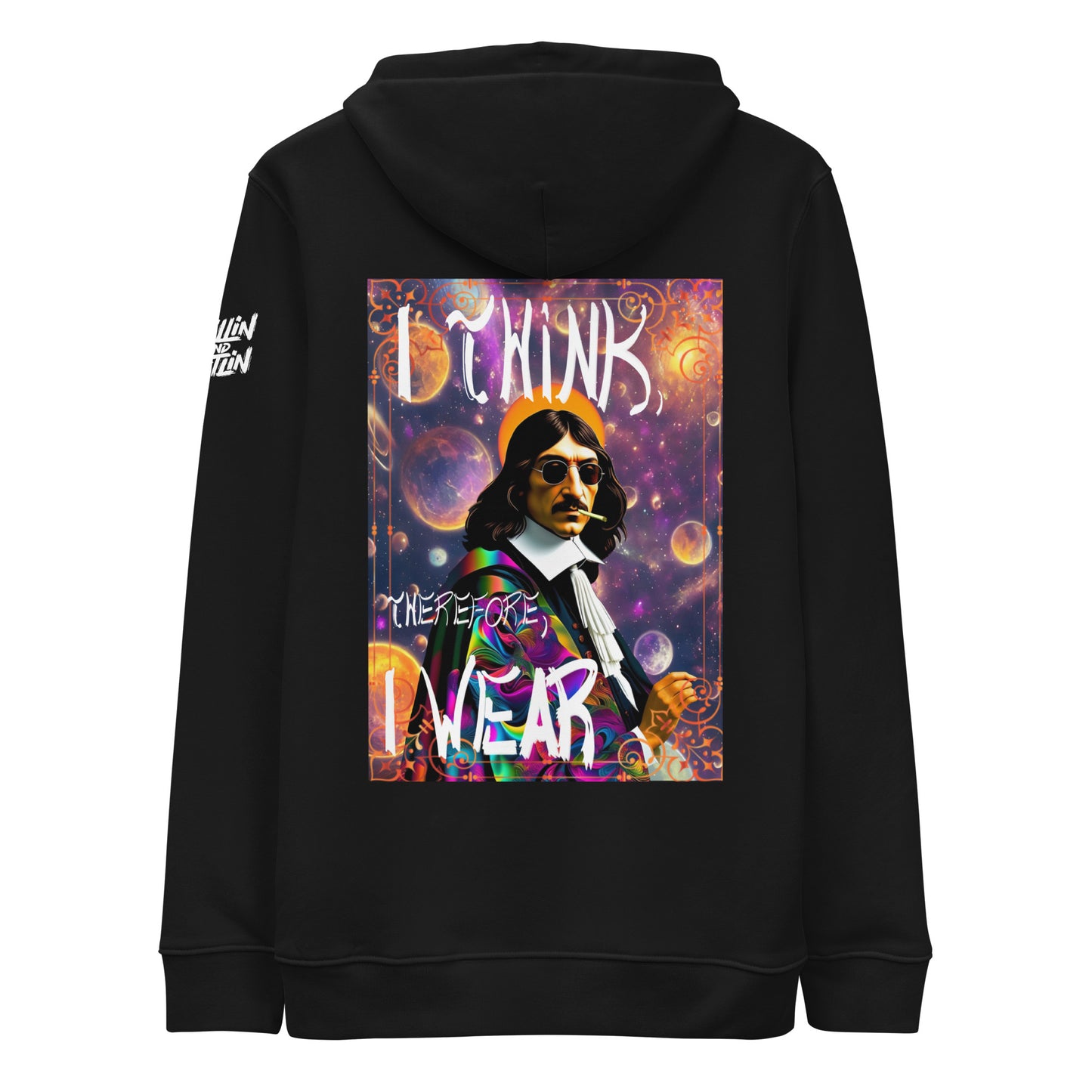 I Think, Therefore, I Wear Premium Eco Hoodie - Dark Colours