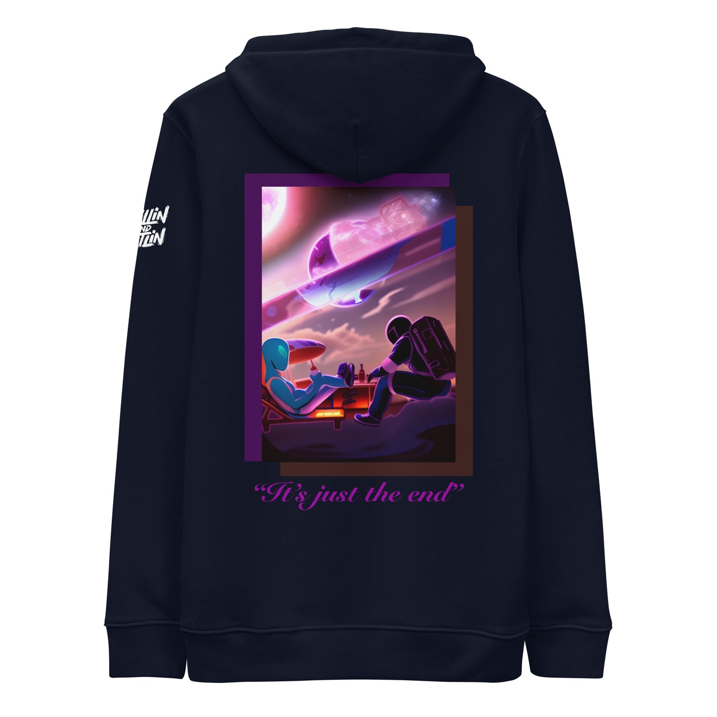 It's Just The End Eco Hoodie - Dark Colours