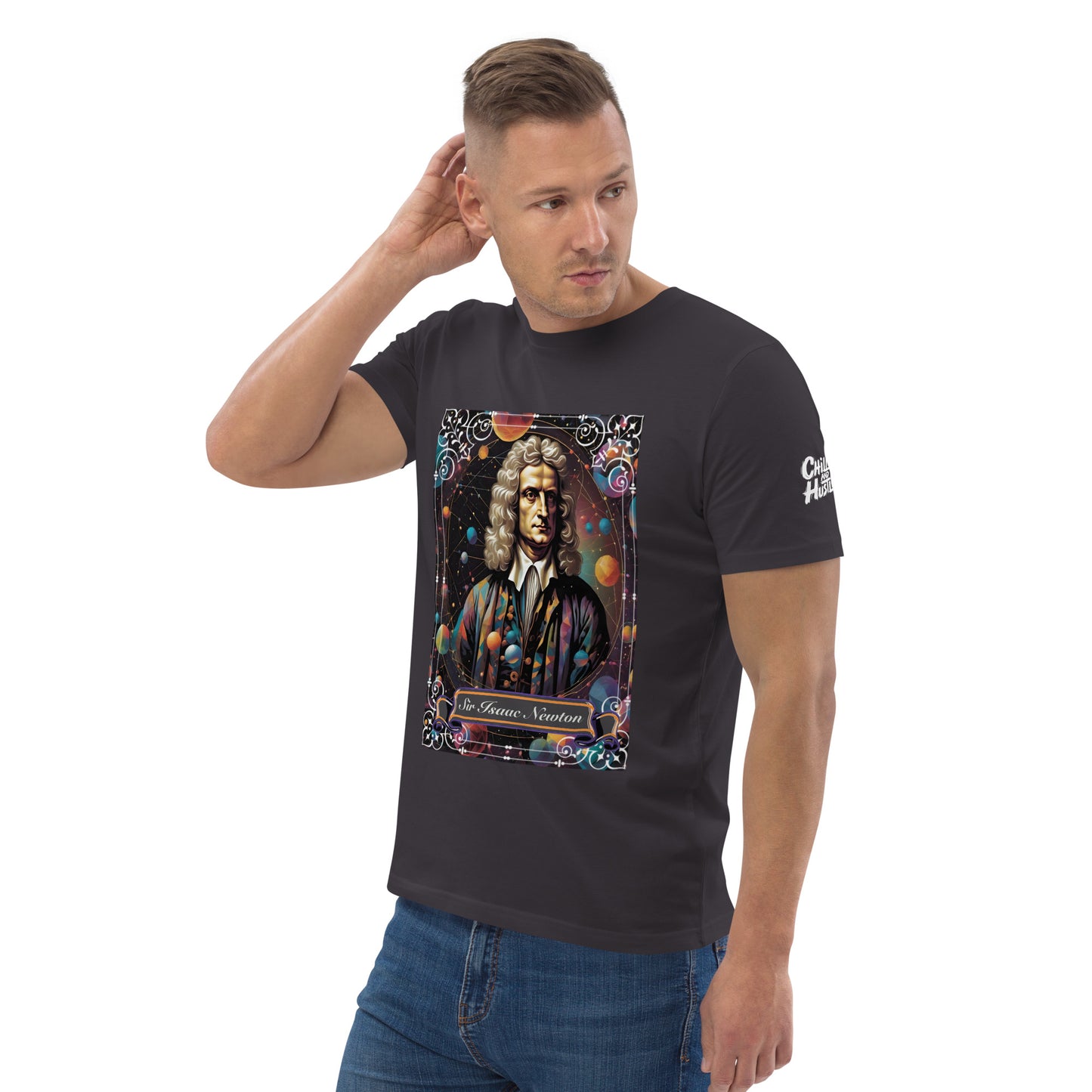 Sir Isaac Newton Premium Organic Cosy T-Shirt - Dark Colours