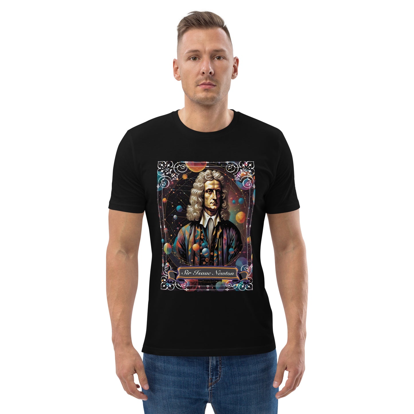 Sir Isaac Newton Premium Organic Cosy T-Shirt - Dark Colours