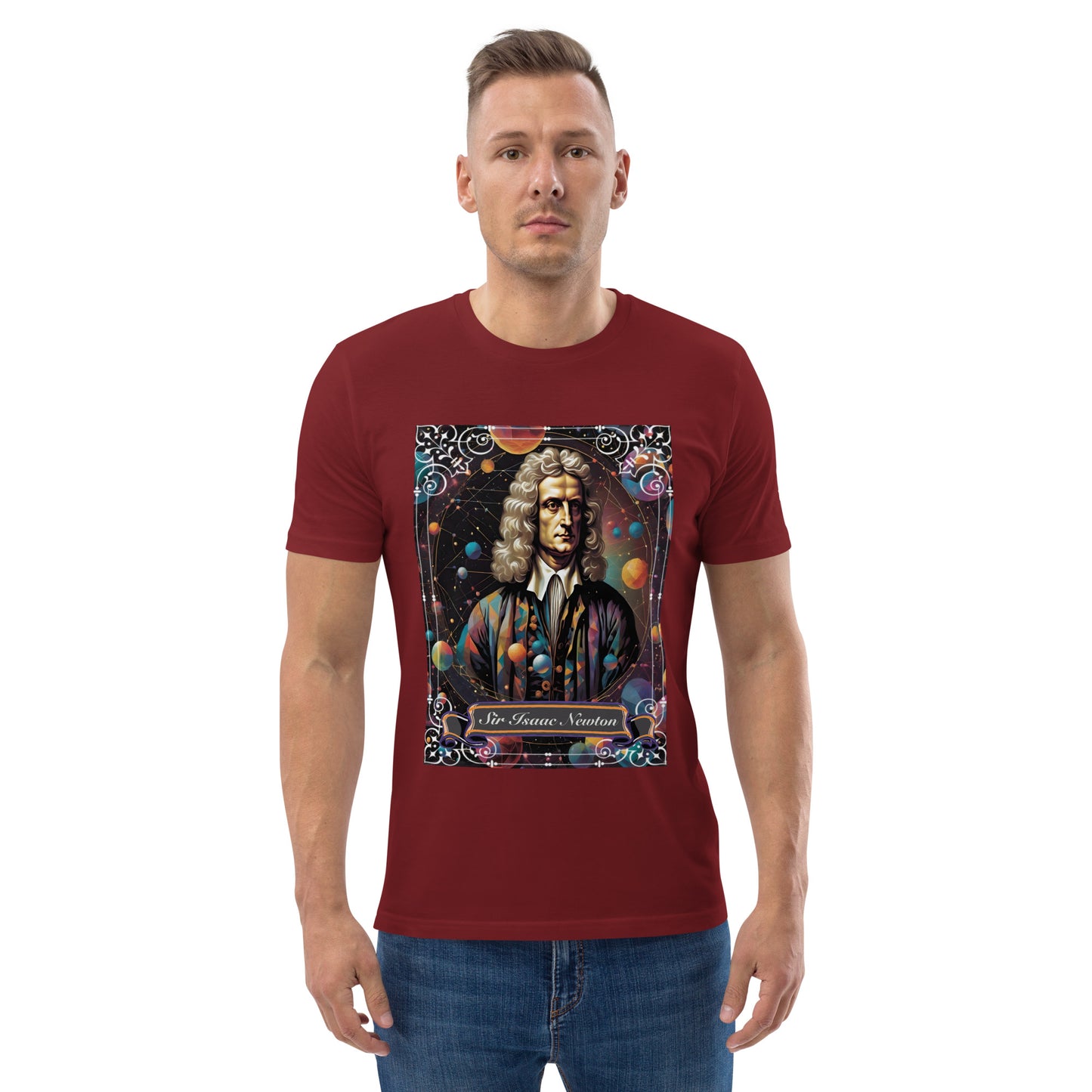 Sir Isaac Newton Premium Organic Cosy T-Shirt - Dark Colours