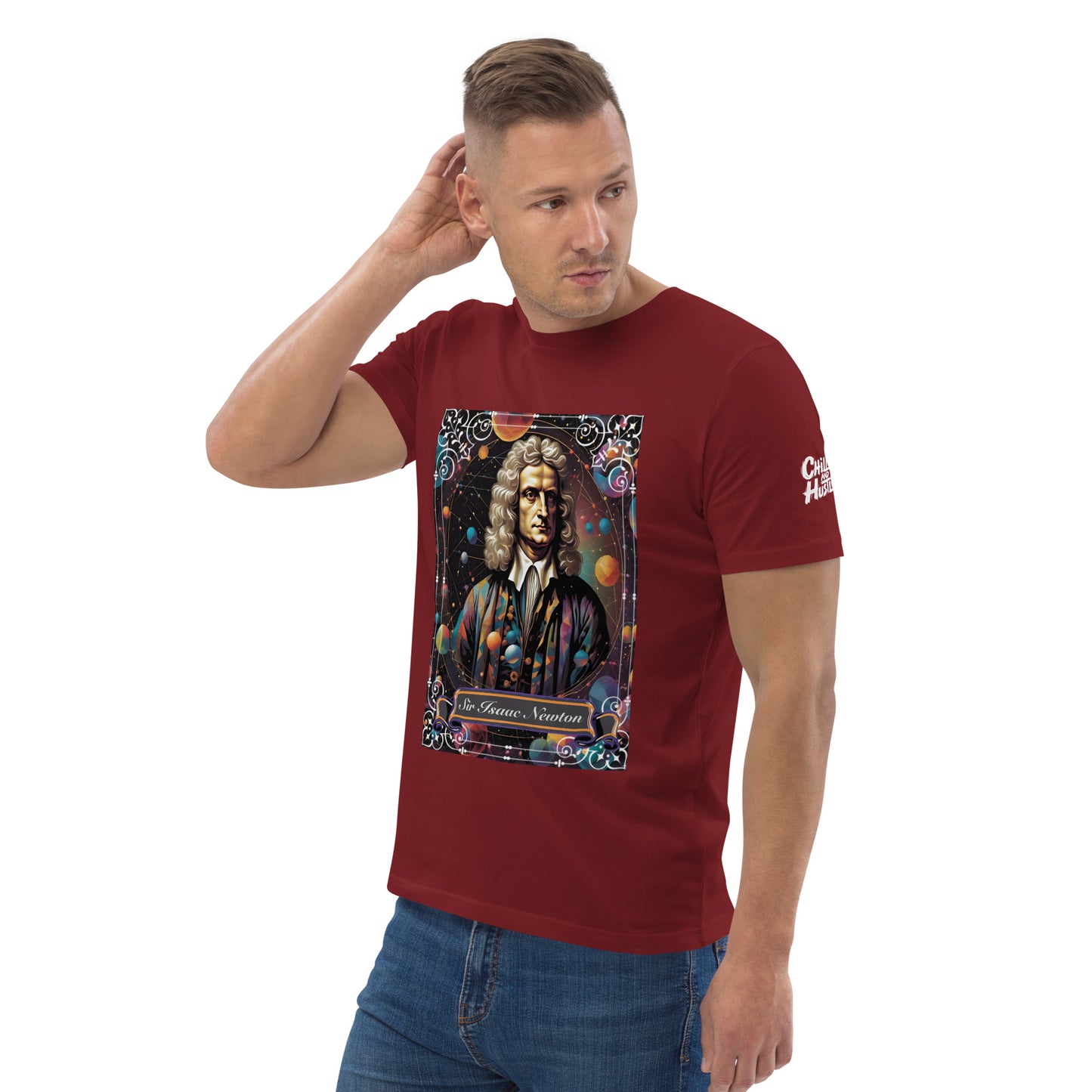 Sir Isaac Newton Premium Organic Cosy T-Shirt - Dark Colours