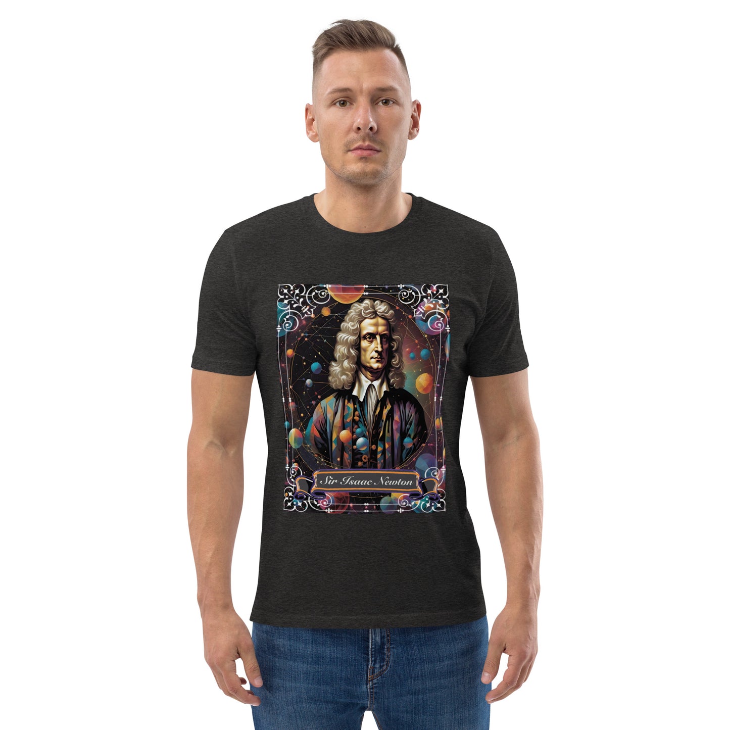 Sir Isaac Newton Premium Organic Cosy T-Shirt - Dark Colours
