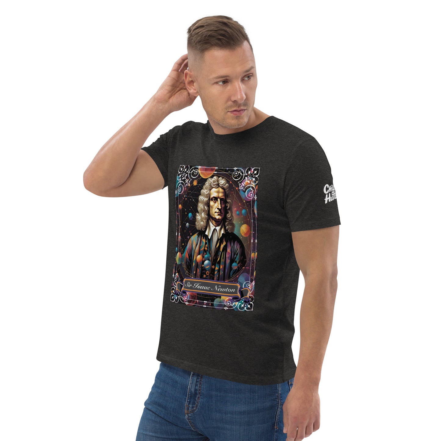 Sir Isaac Newton Premium Organic Cosy T-Shirt - Dark Colours