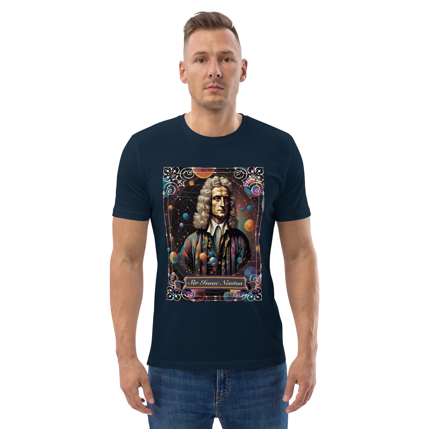 Sir Isaac Newton Premium Organic Cosy T-Shirt - Dark Colours