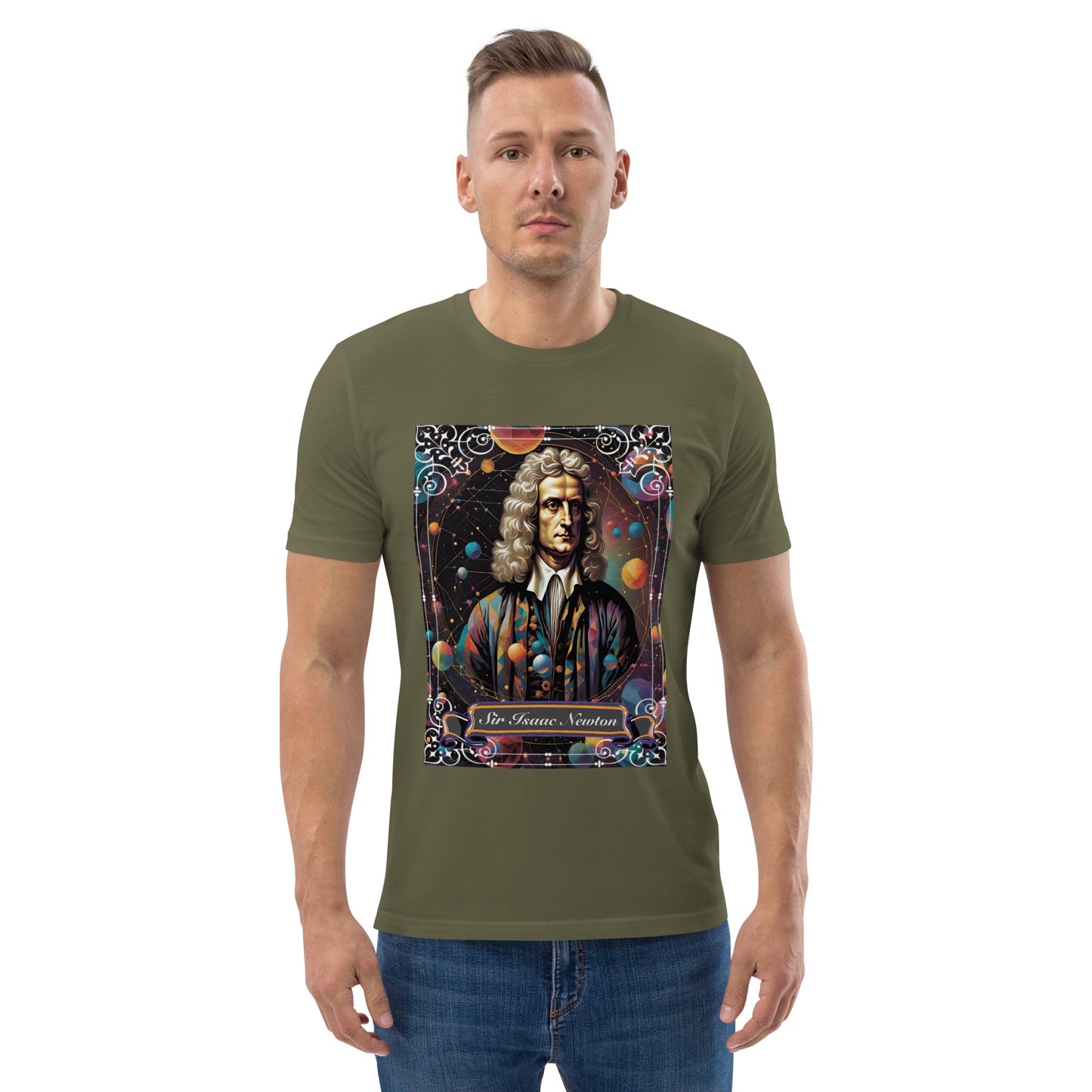 Sir Isaac Newton Premium Organic Cosy T-Shirt - Dark Colours