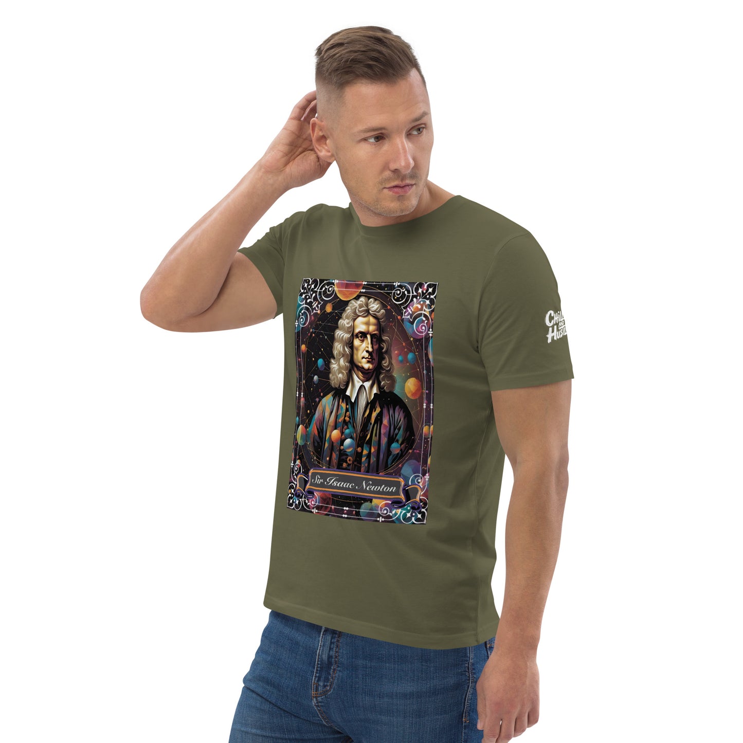 Sir Isaac Newton Premium Organic Cosy T-Shirt - Dark Colours