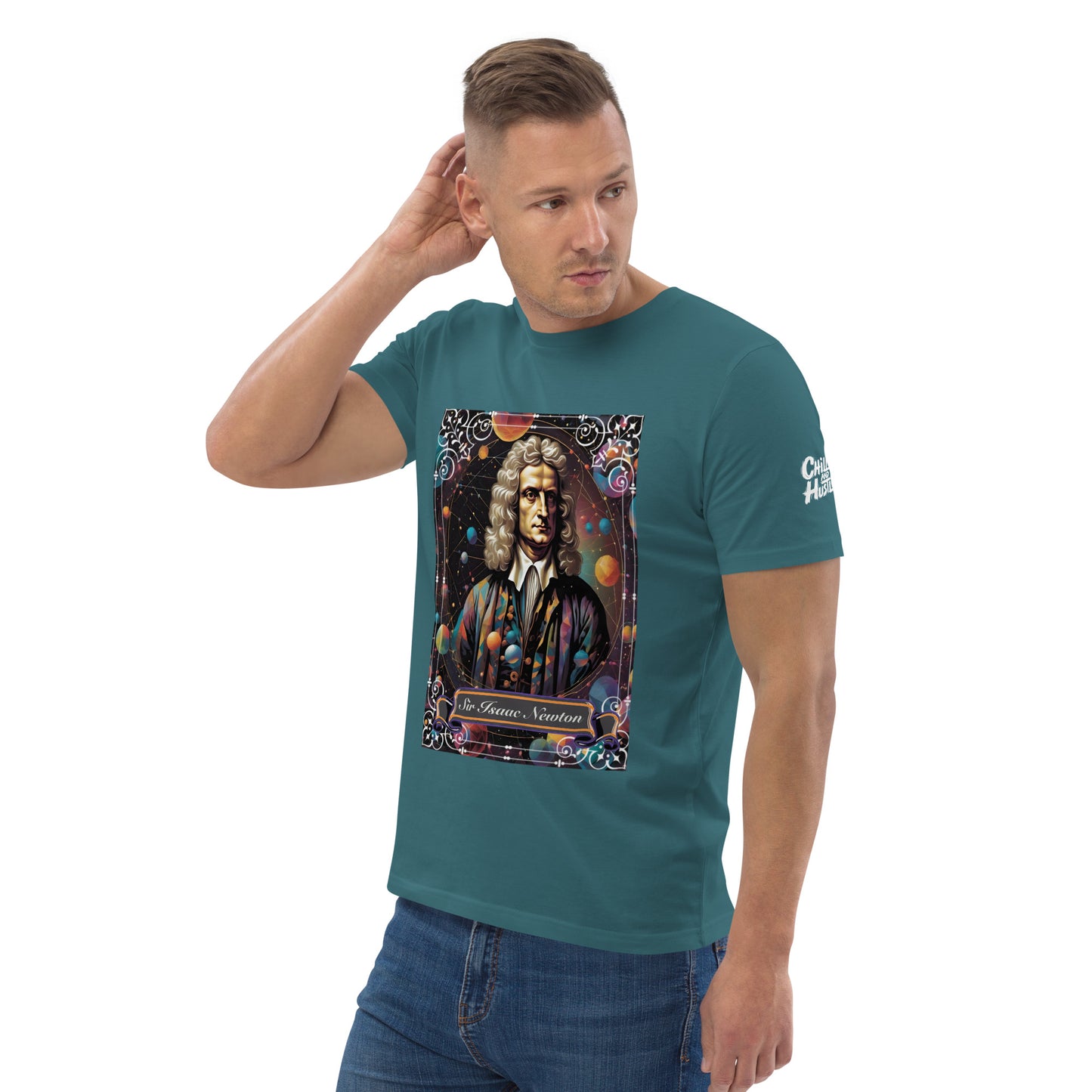 Sir Isaac Newton Premium Organic Cosy T-Shirt - Dark Colours